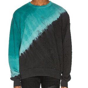 AMIRI - DISTRESSED AND TIE DYED SWEATER - SIZE XL